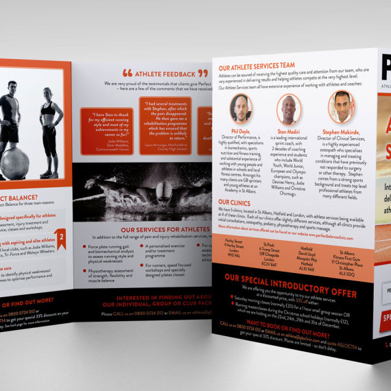 Athlete Fitness Services Flyer/Brochure