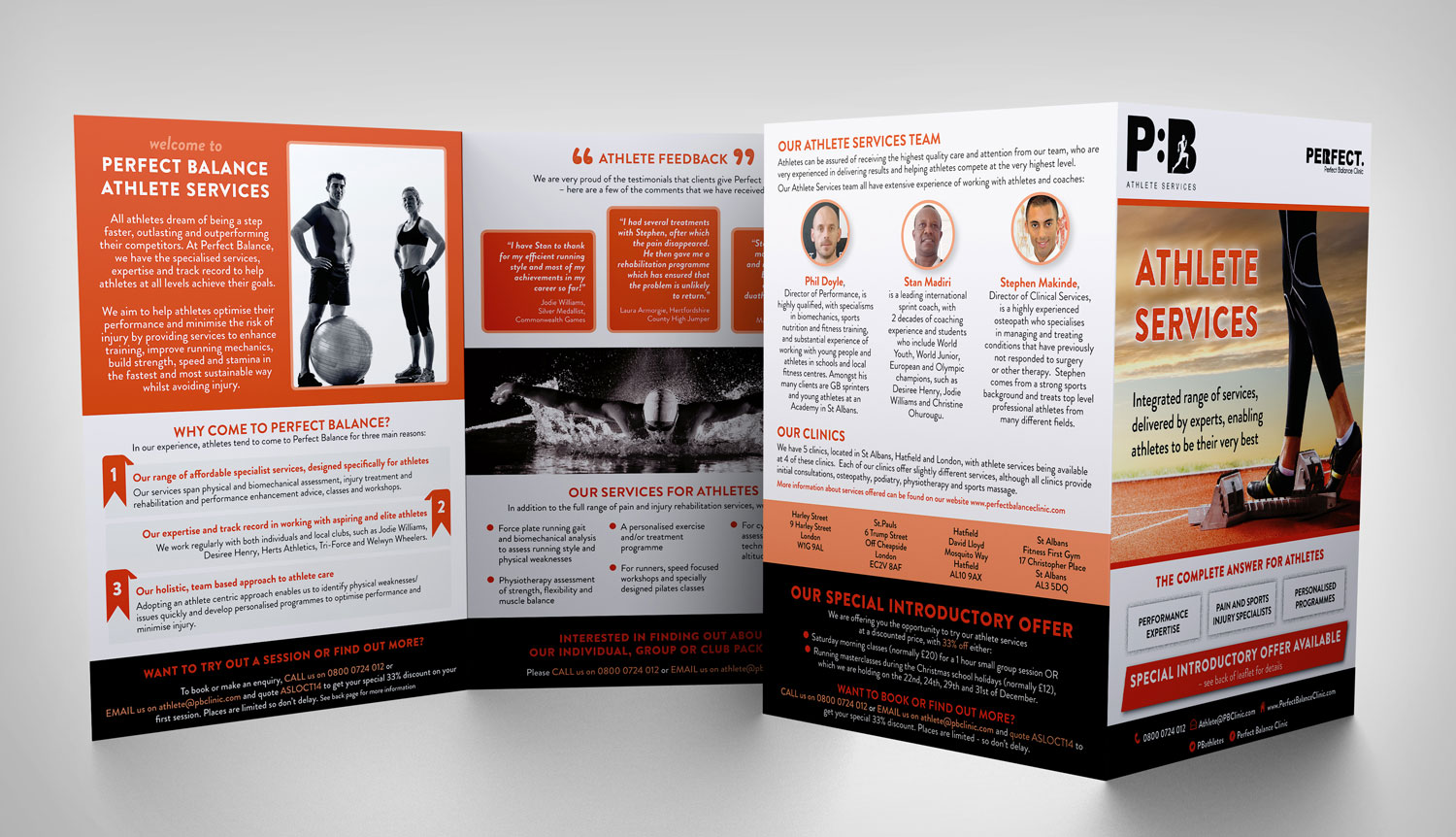 Athlete Fitness Services Flyer/Brochure